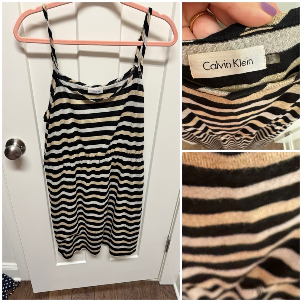 Calvin Klein Striped Dress size 12
